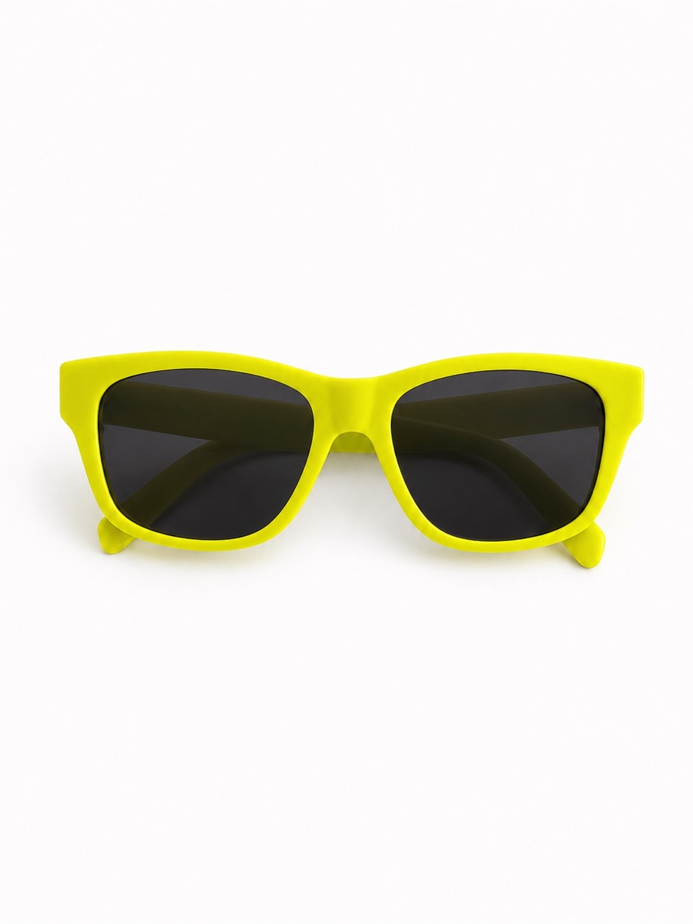 CELINE Monochroms Square Sunglasses, CL40249U Neon Yellow Green (39A)